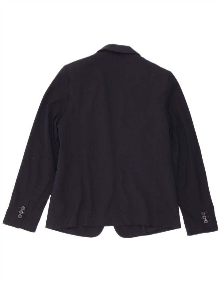 Giacca blazer a 1 bottone Marks & Spencer da donna UK 10 piccola blu navy