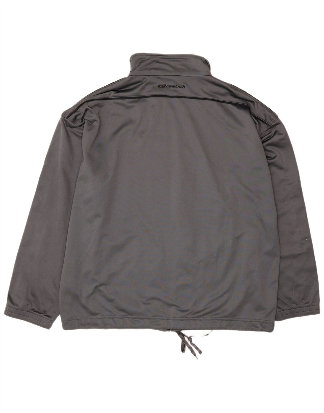 Reebok Herren-Trainingsanzugoberjacke aus mittelgrauem Polyester
