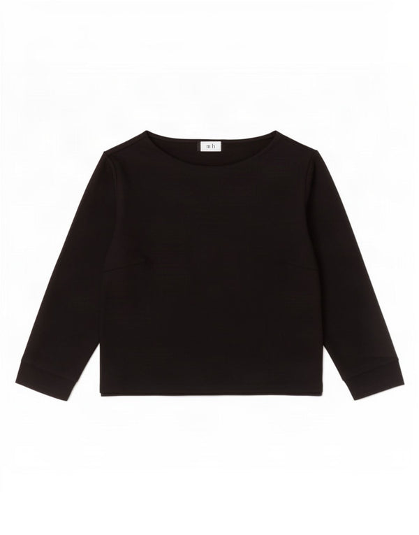 Marks & Spencer Womens Autograph Crop Top 3/4 ærme UK 8 Small Black
