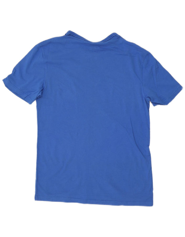 T-shirt grafica da uomo Champion Top piccola in cotone blu