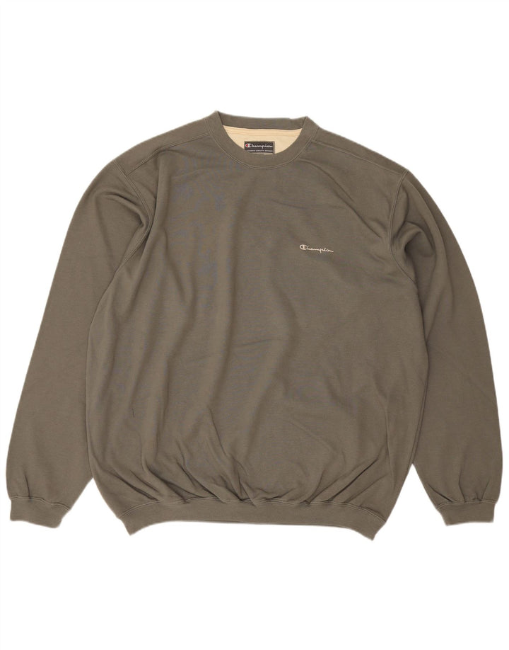 Champion Herren Sweatshirt Pullover 2XL Grau Baumwolle