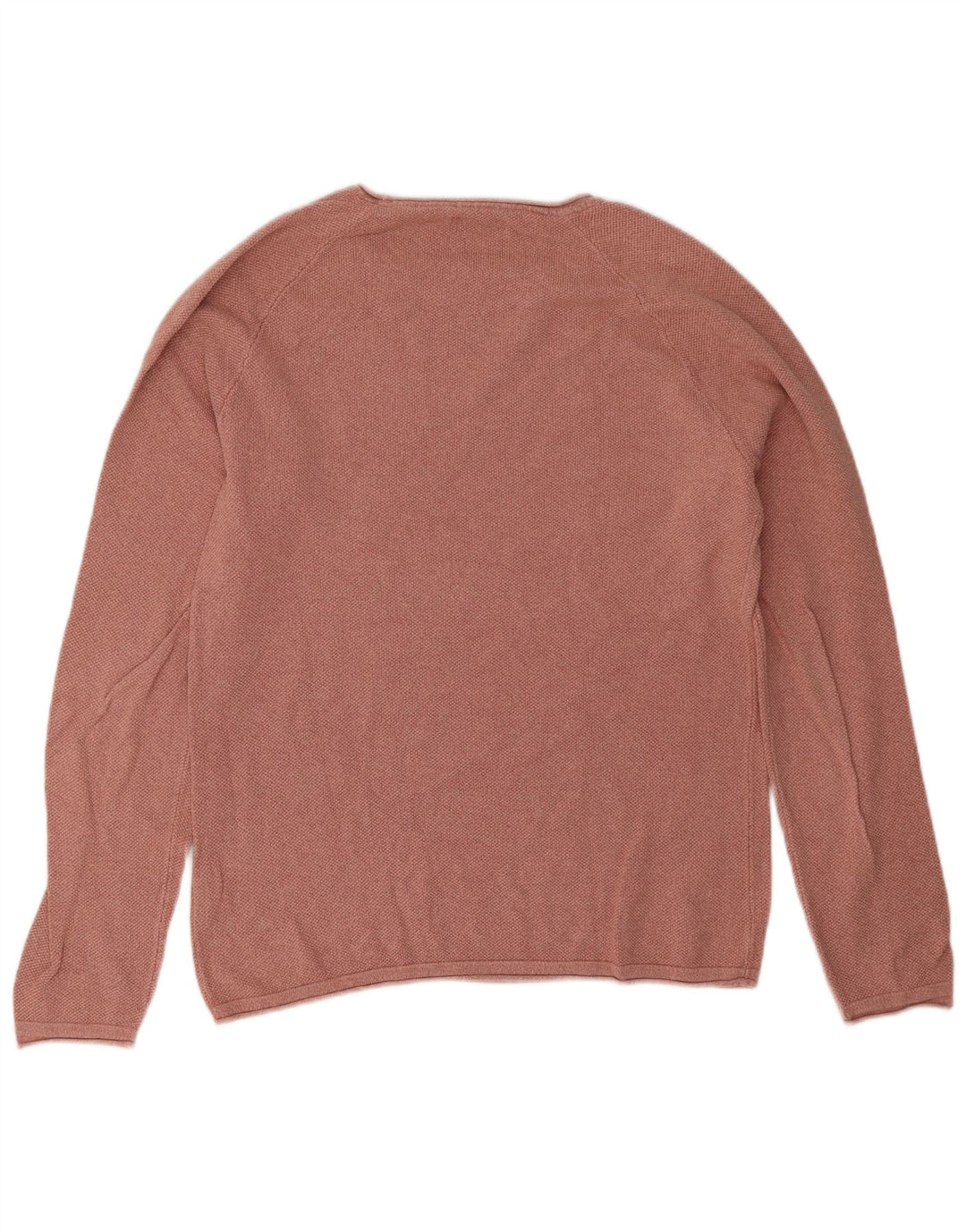 Jack & Jones Mens Crew Neck Jumper Sweater Large Pink Cotton