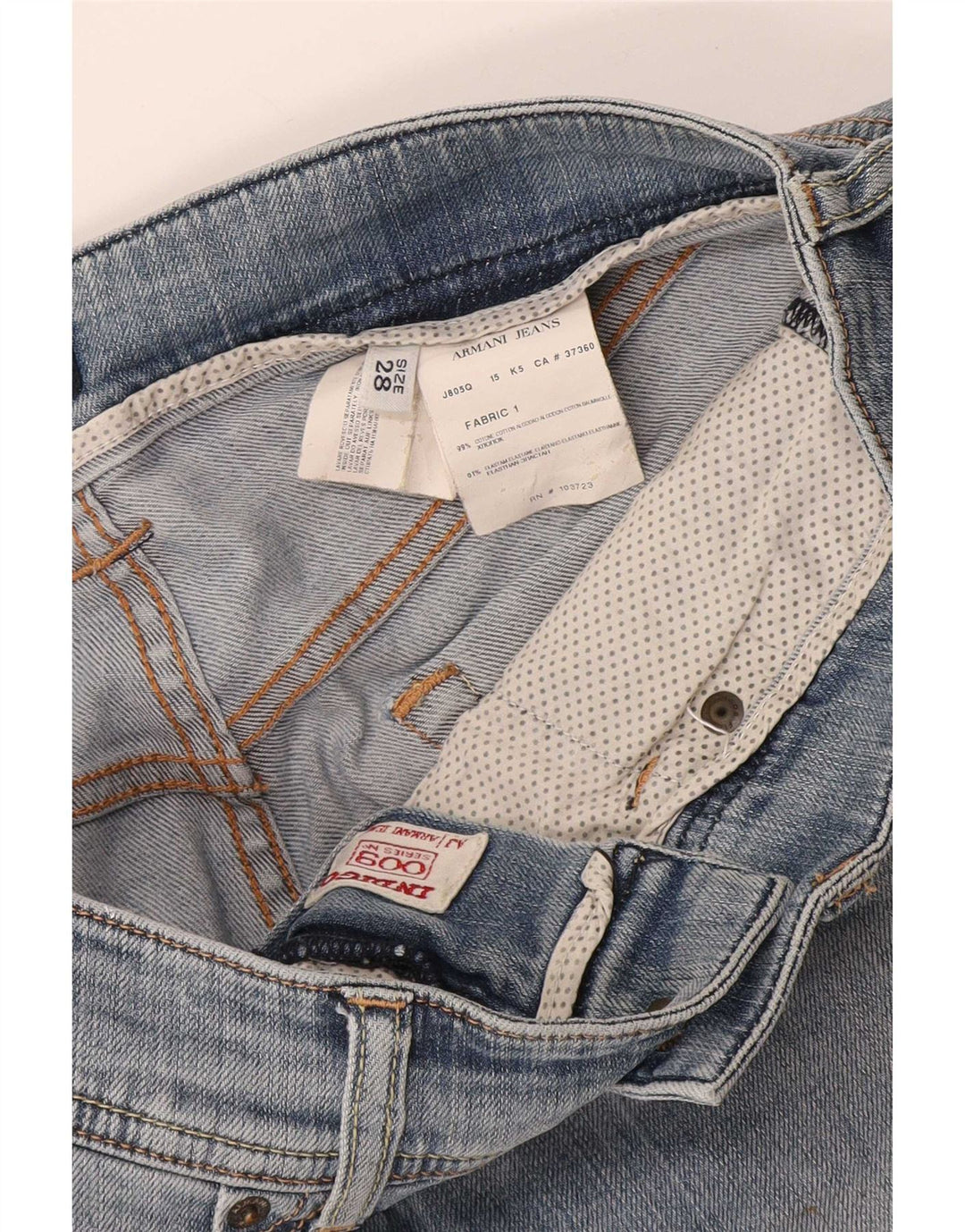 Shorts Vaqueros Mujer Armani W28 Algodón Azul Medio