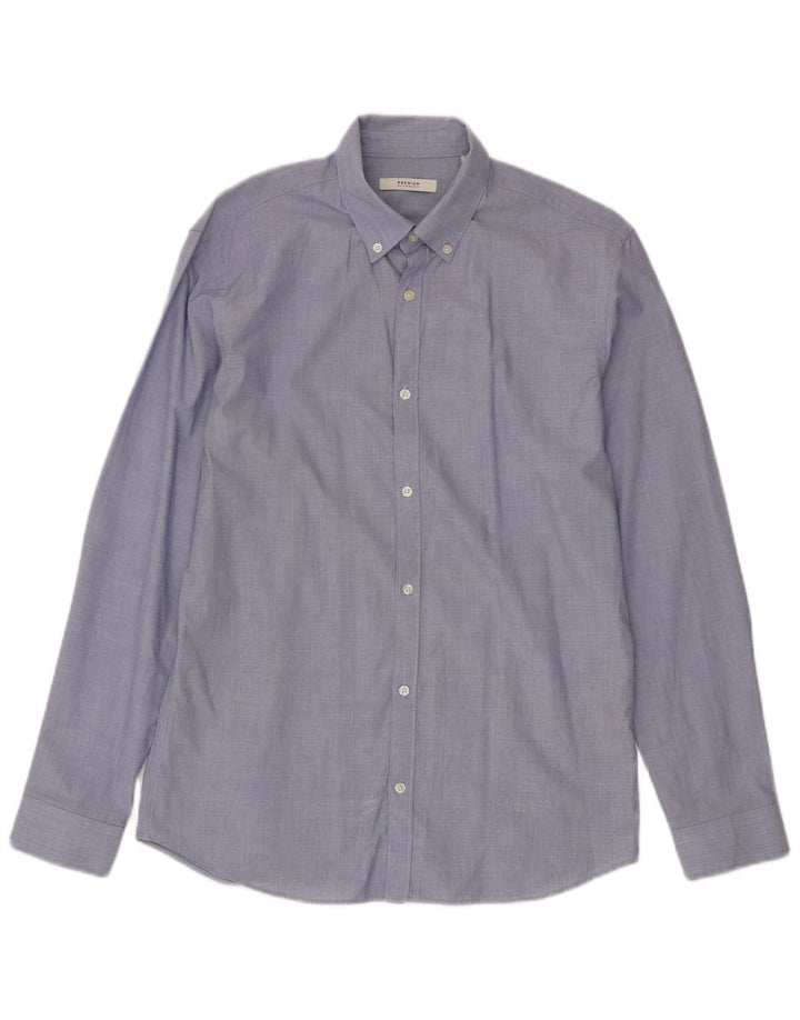Camicia da uomo Jack & Jones taglia 40 cotone blu medio