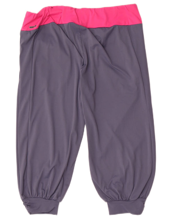 Puma Womens Bermuda Sports Shorts UK 14 Large Grey Colourblock Sports