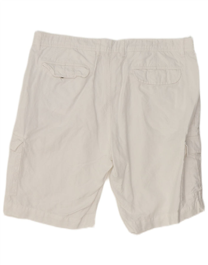 Hackett Mens Cargo Shorts W40 XL  White Cotton