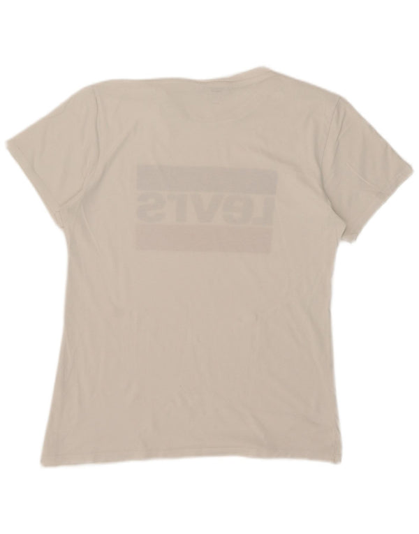 T-shirt grafica da donna Levi's Top UK 14 Medium White