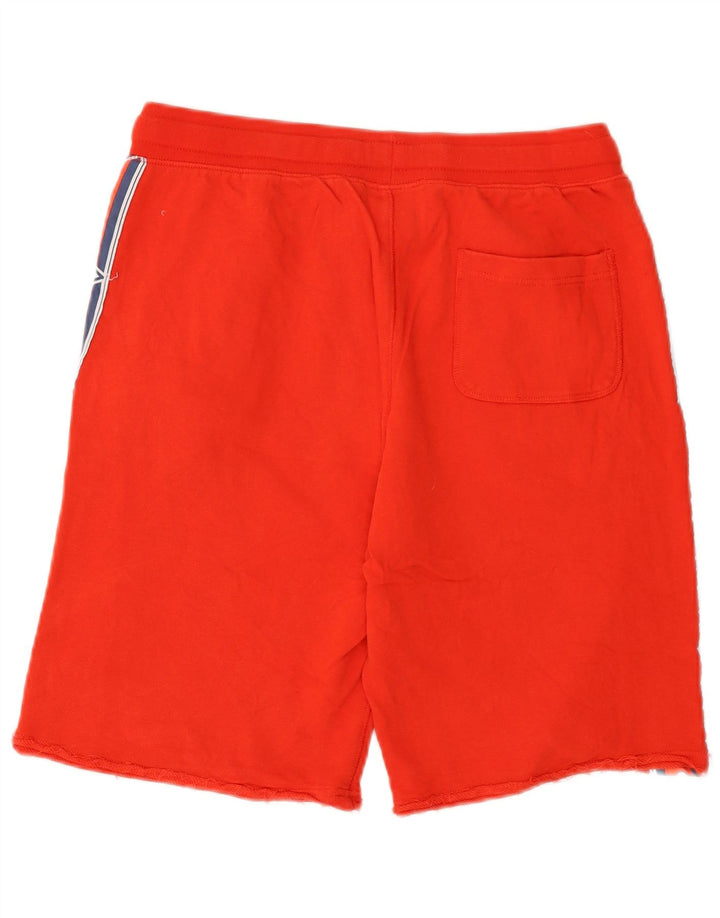 Umbro Mens Graphic Sport Shorts Medium Red Cotton