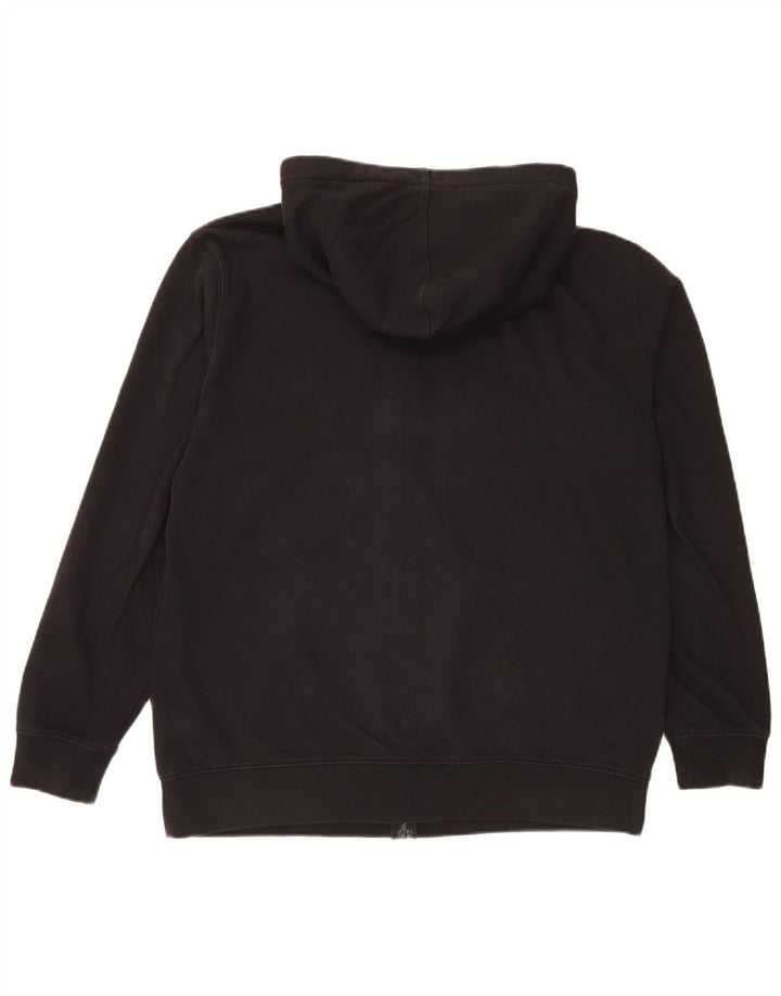 Vans Mens Zip Hoodie Sweater Medium Black Cotton