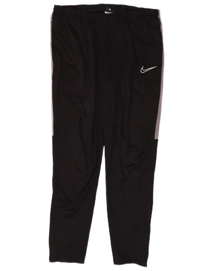 Nike Mens Dri Fit Tracksuit Trousers XL  Black Colourblock Polyester
