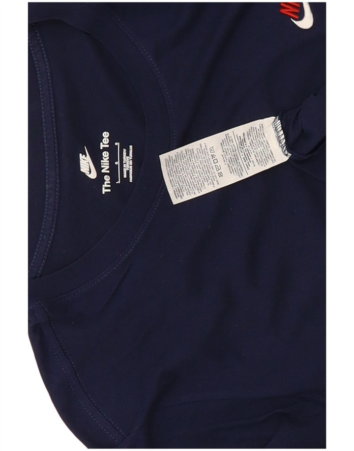 Nike Mens T-Shirt Top Large Navy Blue Cotton