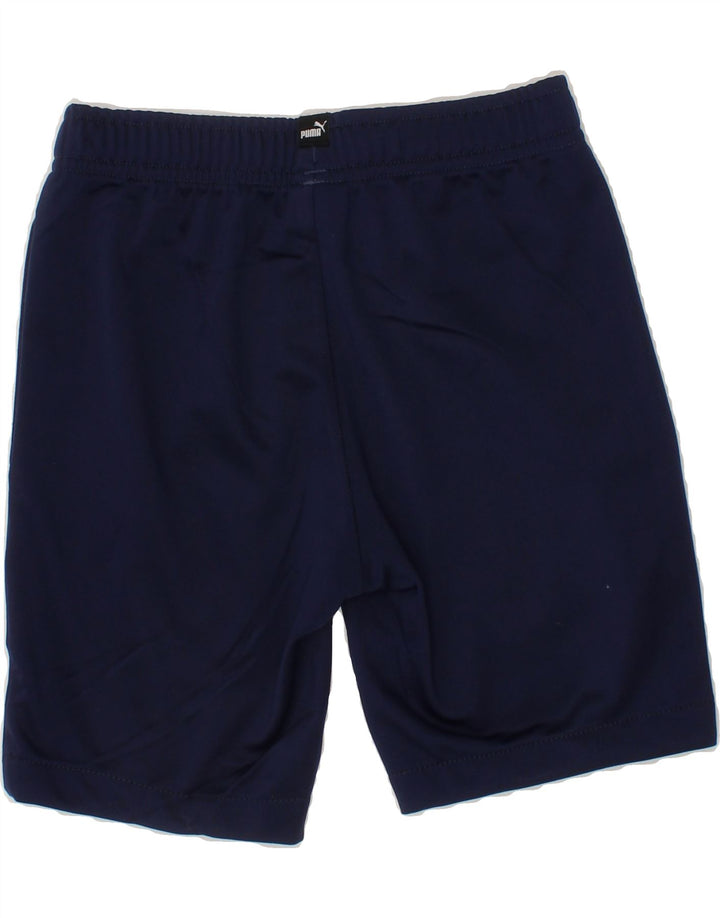 PUMA Boys Graphic Sport Shorts 5-6 Years  Navy Blue Polyester Vintage Puma and Second-Hand Puma from Messina Hembry 