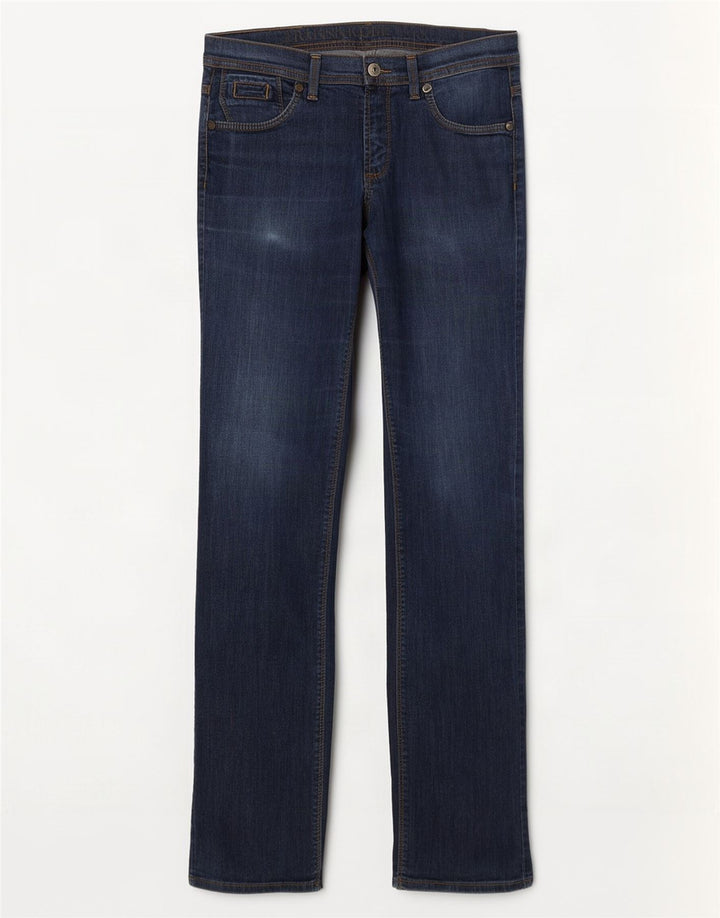 Trussardi Womens Straight Jeans W30 L32 Navy Blue Cotton