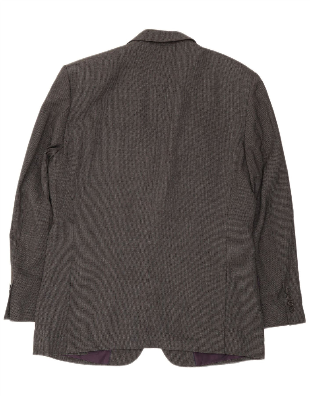 Giacca blazer da uomo Marks & Spencer vestibilità regolare a 2 bottoni UK 42 grande grigia