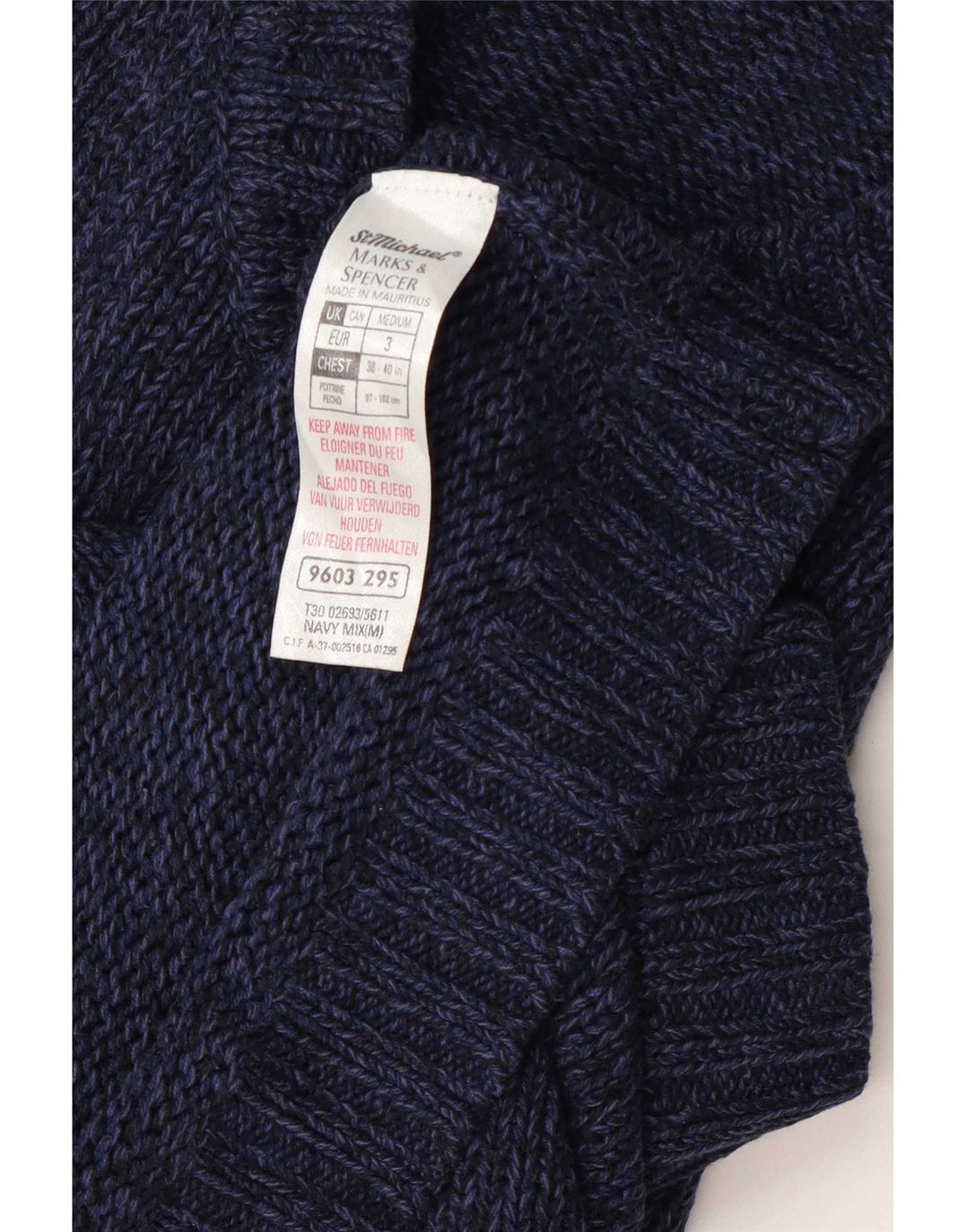 Marks & Spencer Herre St. Michael V-hals sweater Medium Navy Blue