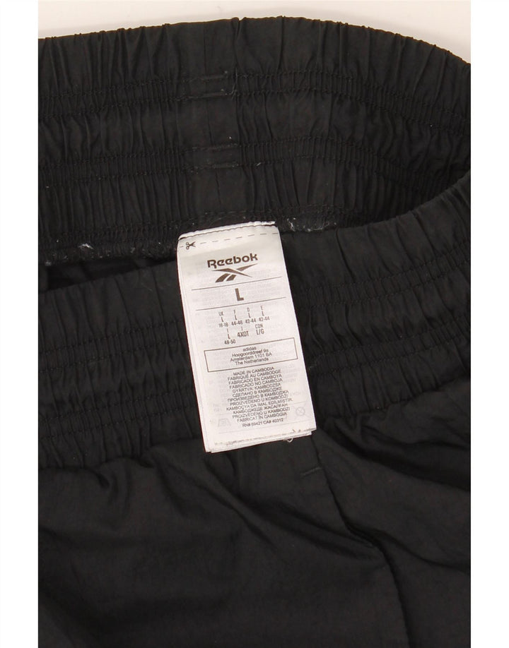 Reebok Womens Tracksuit Trousers UK 16/18 Large Black Polyamide