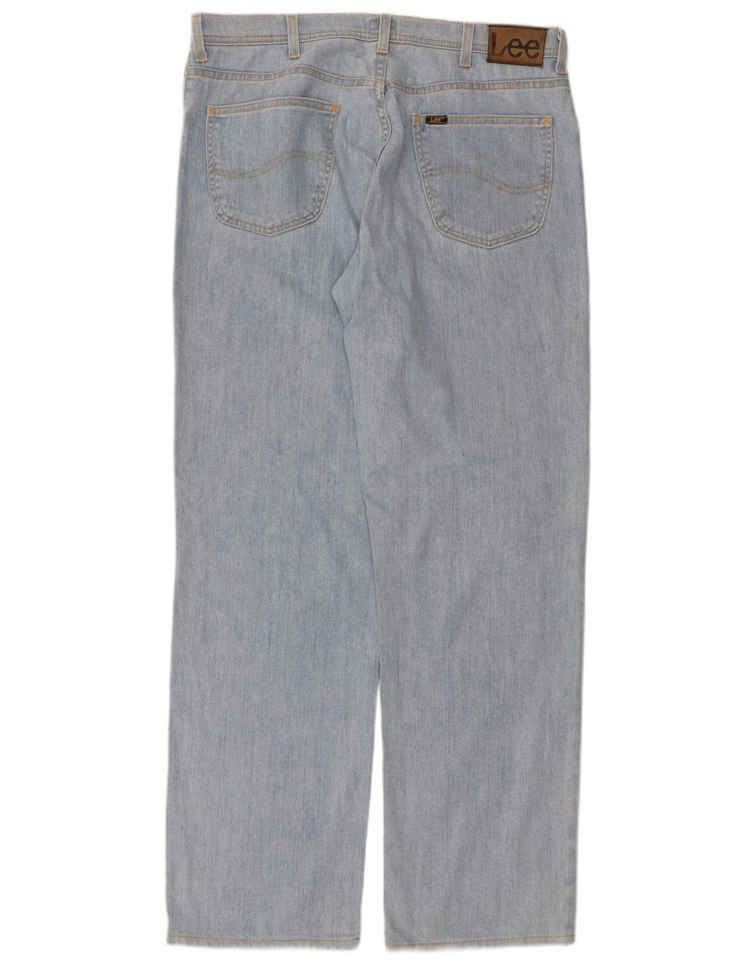 Lee Mens Brooklyn Straight Jeans W38 L34 Blue Cotton
