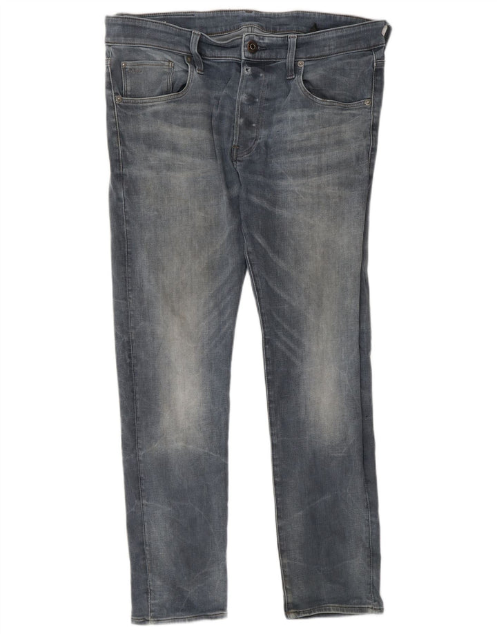 G-Star Mens Slim Jeans W34 L30 kék poliészter