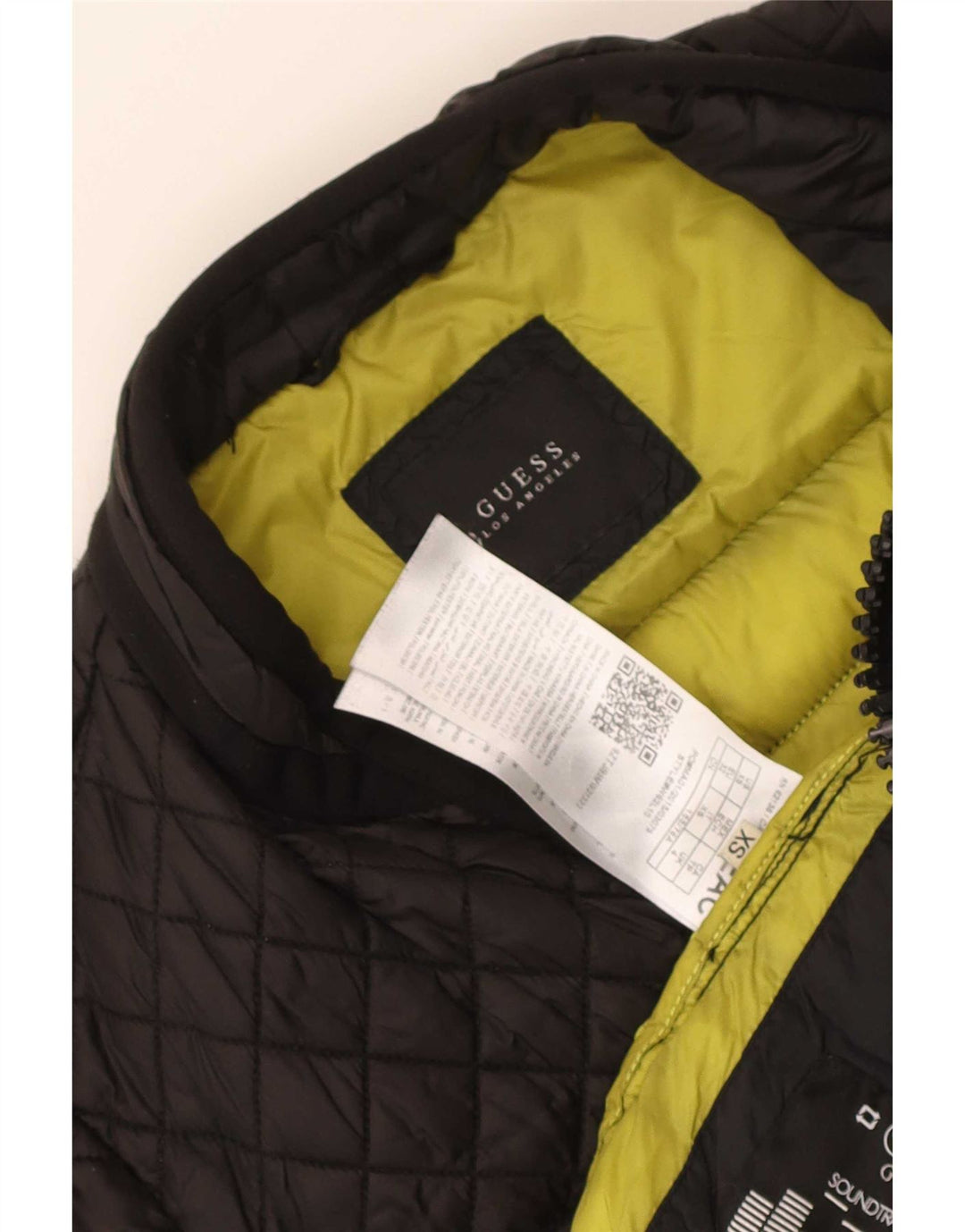 Guess Womens Padded Jacket UK 4 XS Black Polyester