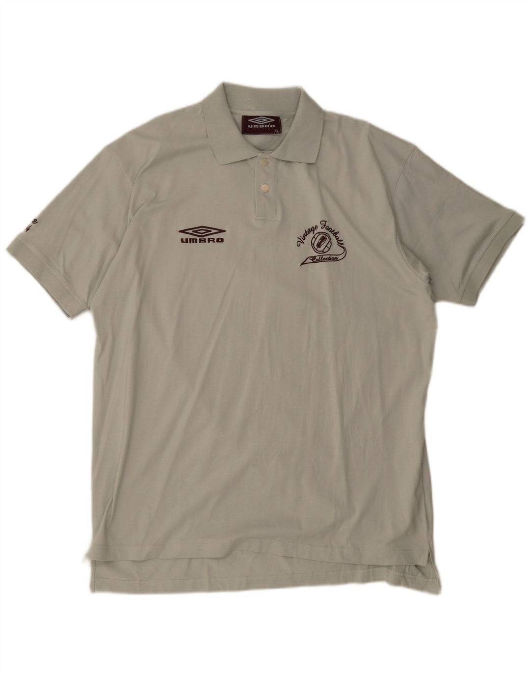 Umbro Mens Polo Shirt XL Green Cotton