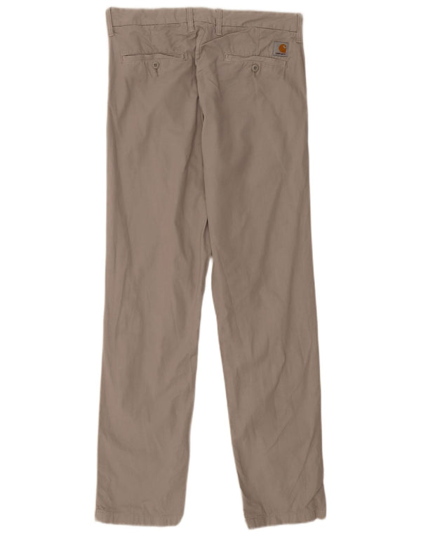 Мужские прямые брюки-чиносы Carhartt W30 L32 серые, хлопковые
