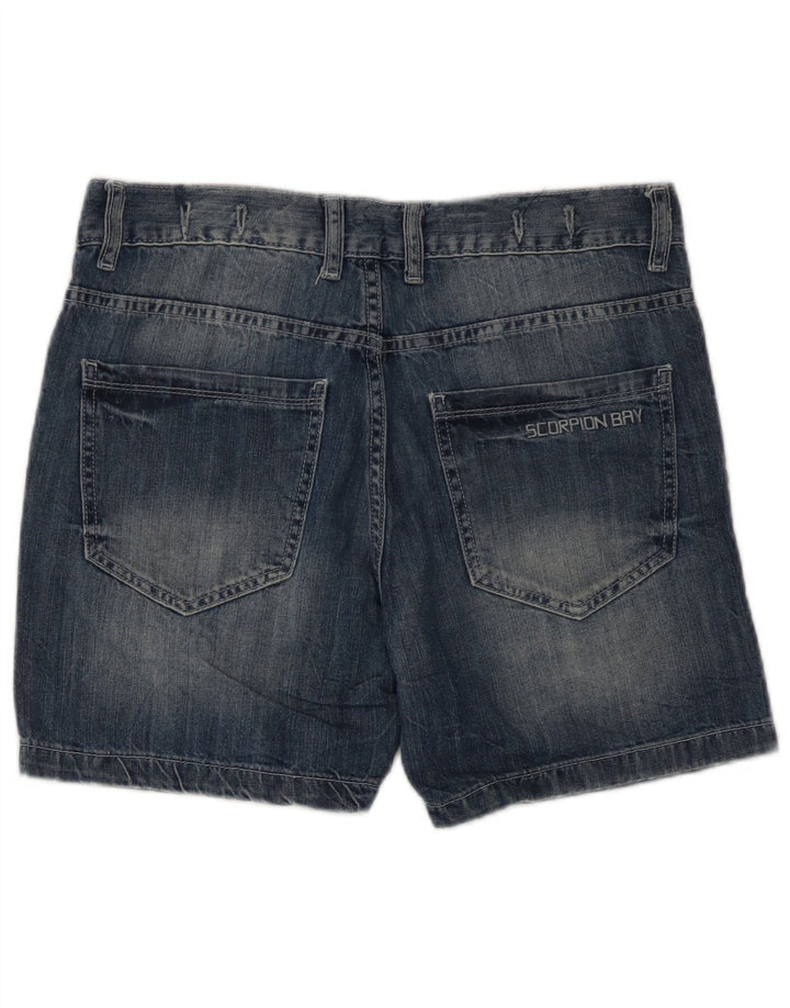 Pantaloncini di jeans da uomo Scorpion Bay W30 in cotone blu medio