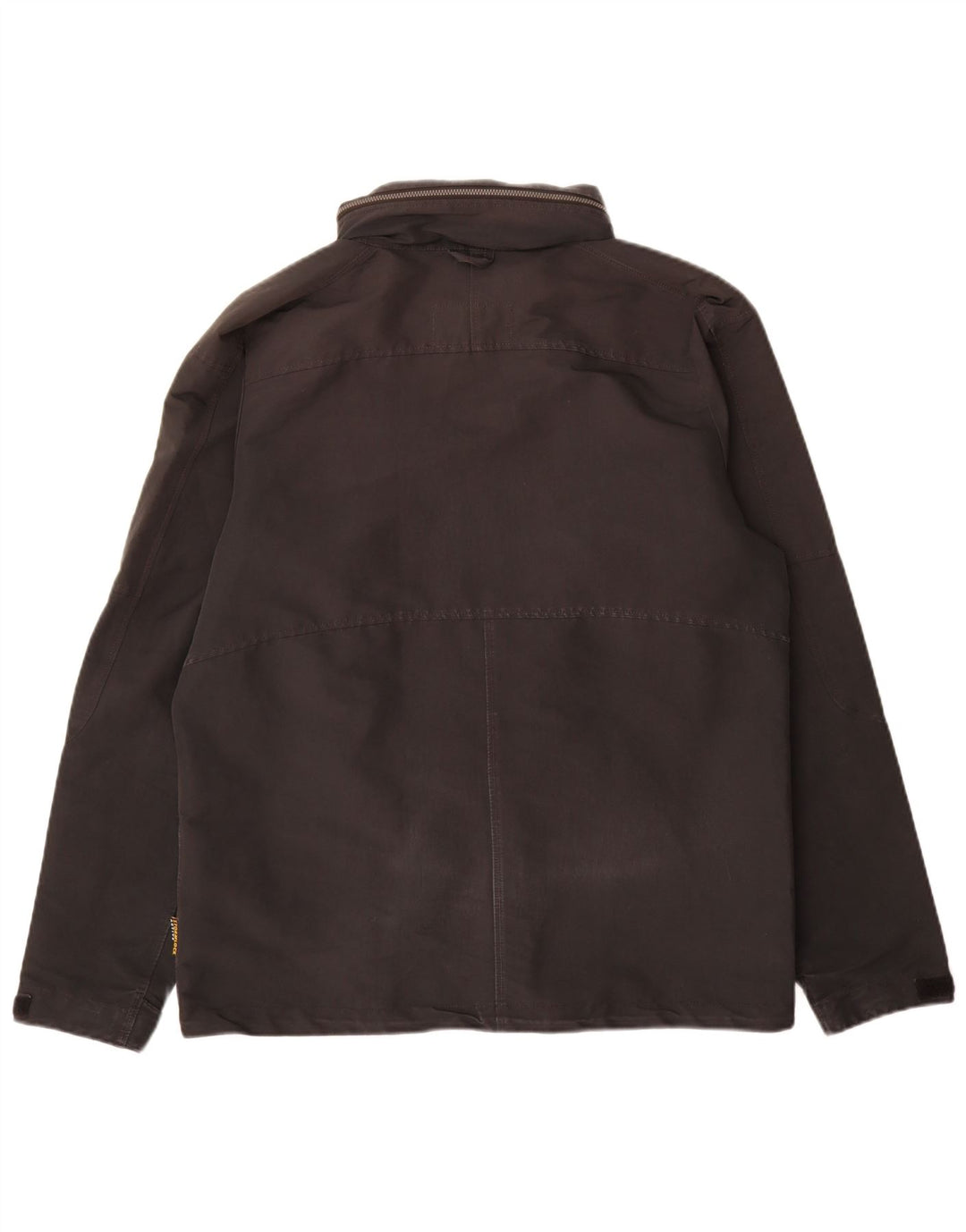 Jack Wolfskin Chaqueta impermeable con capucha para hombre UK 36/38 Medium Negro Poliéster
