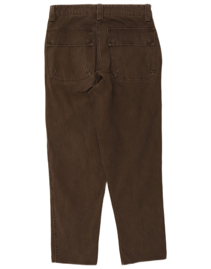 Bromfield Mens Straight Cargo Trousers IT 48 Medium W30 L27 Brown Cotton