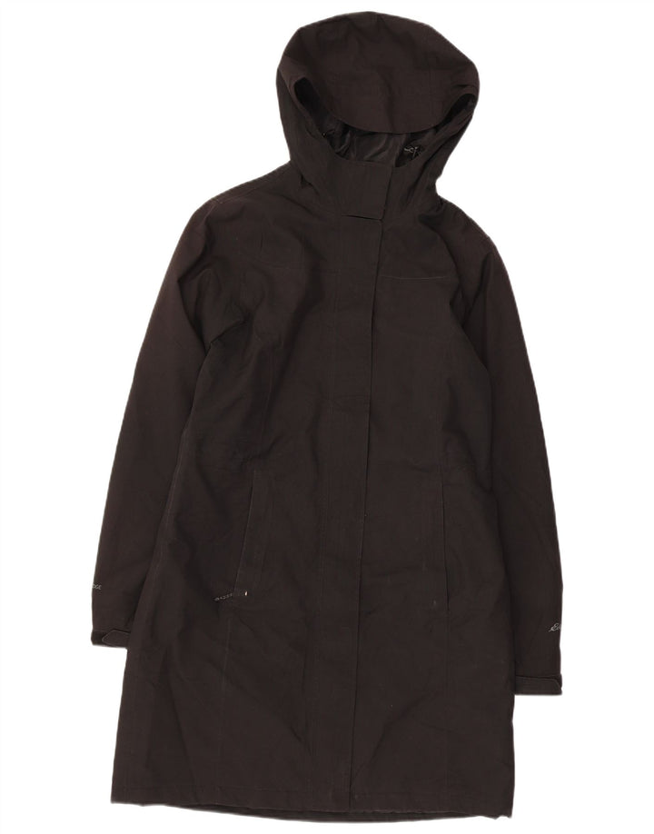 Giacca a vento con cappuccio da donna Eddie Bauer UK 6 XS poliestere nero