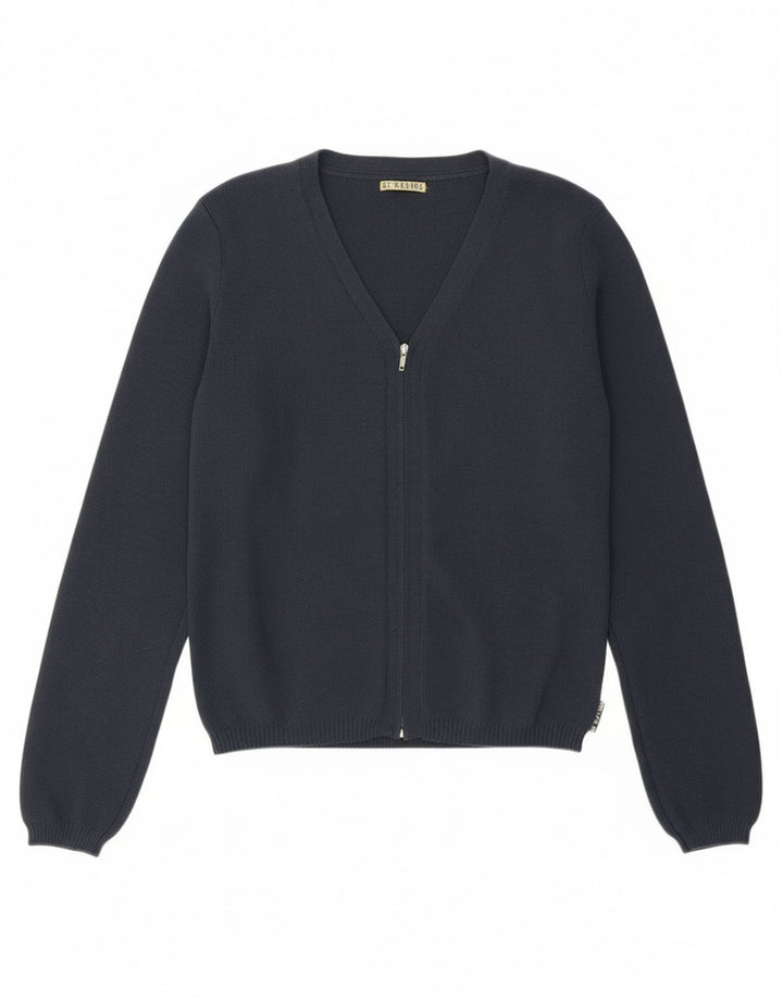 Playlife Damen Crop Cardigan Pullover UK 12 Medium Marineblau Polyamid