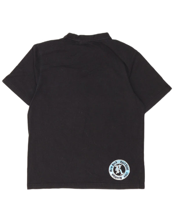 Tricou grafic Karl Kani pentru bărbați, top XS, bumbac negru