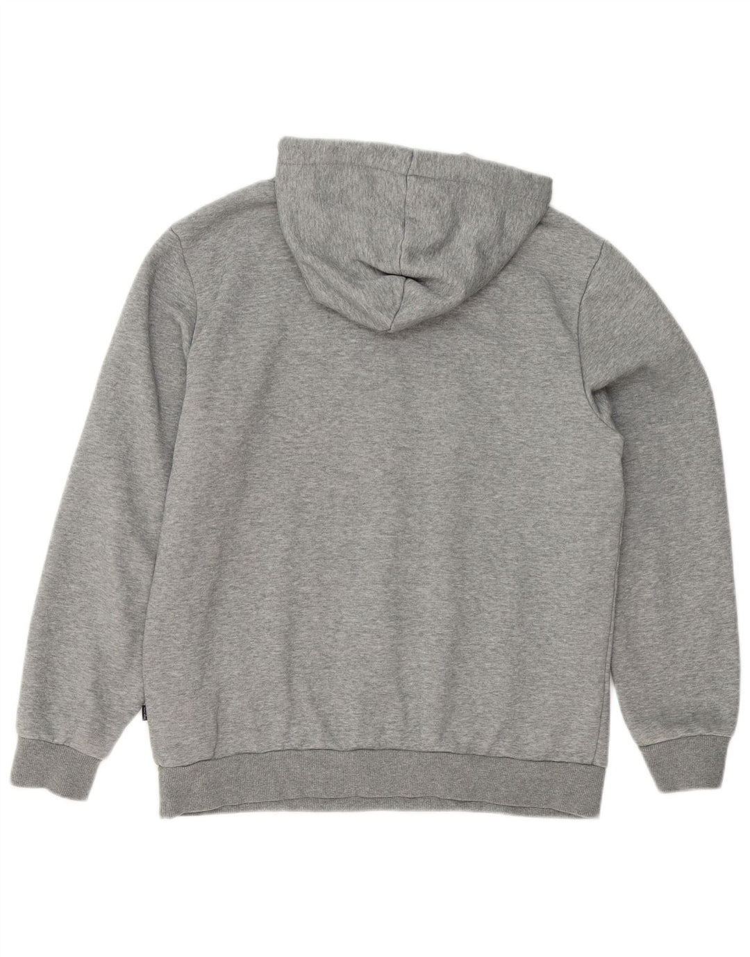 Puma Mens Graphic Hoodie Jumper Medium Grey Flecked Cotton