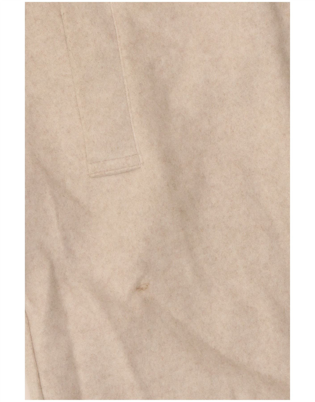 Zara Womens Hooded Overcoat UK 12 Medium Beige Polyester