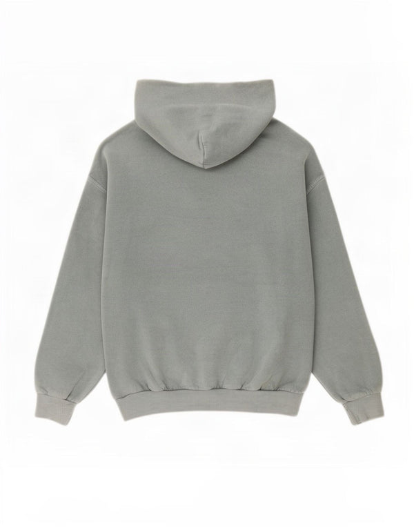Reebok Damen Übergroßer Kapuzenpullover UK 4/6 XS Graue Baumwolle