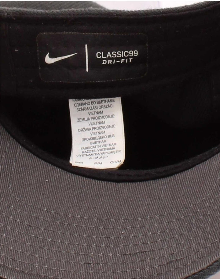 Nike Gorra de béisbol Dri Fit Graphic para hombre, poliéster gris pequeño/mediano