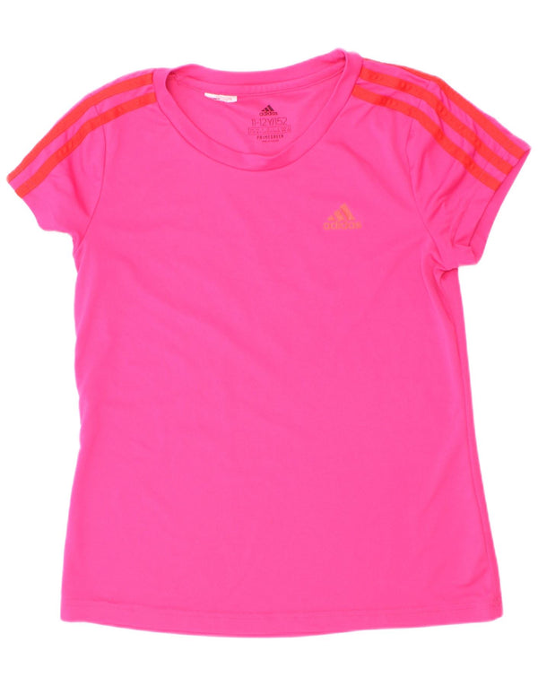 Adidas Filles Aeroready T-Shirt Top 11-12 ans Rose Polyester