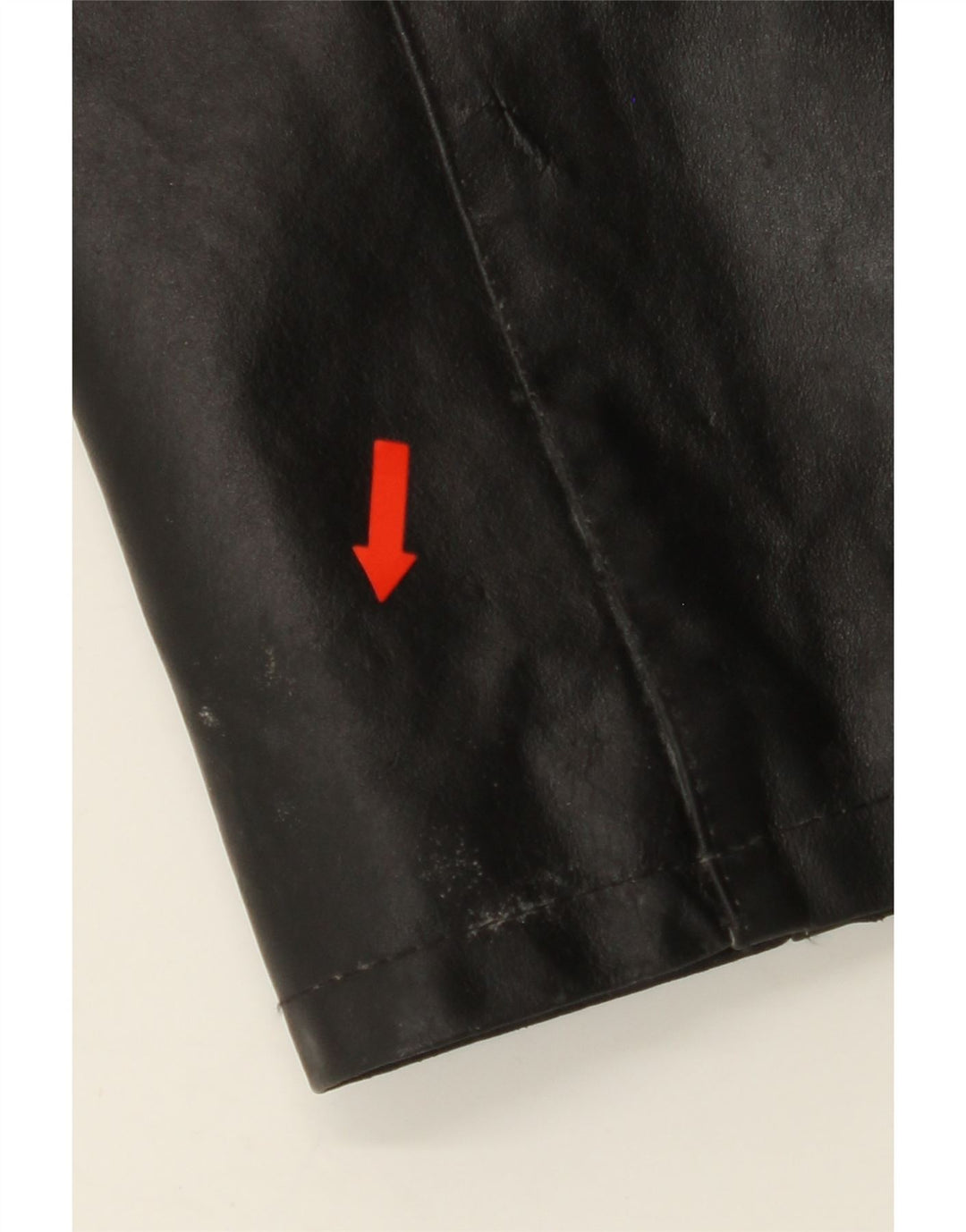 VINTAGE Womens Leather Coat IT 44 Medium Black Leather Vintage Vintage and Second-Hand Vintage from Messina Hembry 