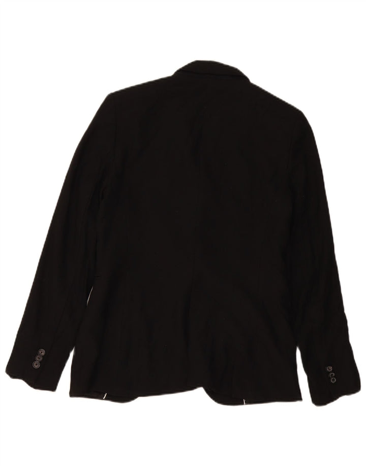 Massimo Dutti Damen 1-Knopf-Blazerjacke EU 38 Small Schwarz