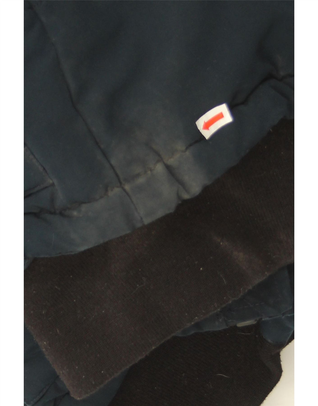 Superdry Womens Oversized Hooded Padded Jacket UK 8 Small Navy Blue