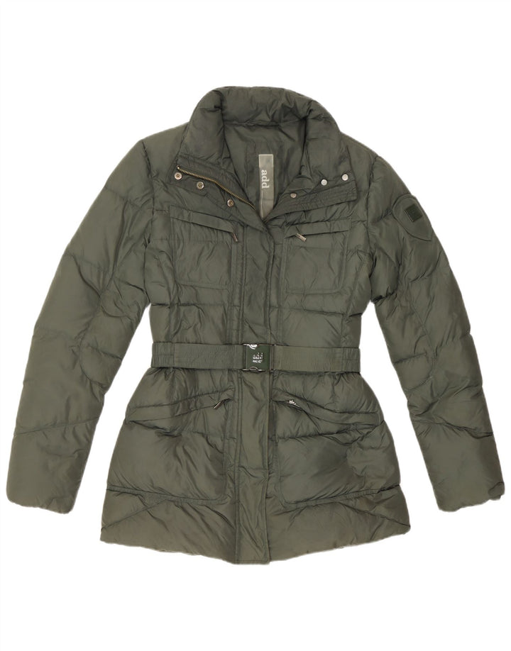 ADD Γυναικείο μπουφάν με επένδυση UK 12 Medium Khaki Polyamide