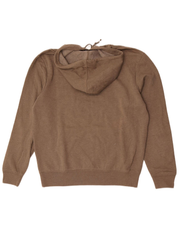 Gap Mens Graphic Hoodie Jumper Medium Brown Cotton