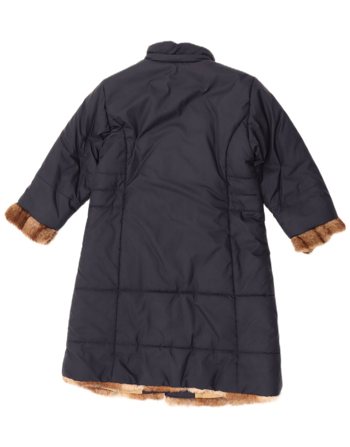 Moncler piger polstret frakke 5-6 år marineblå polyester