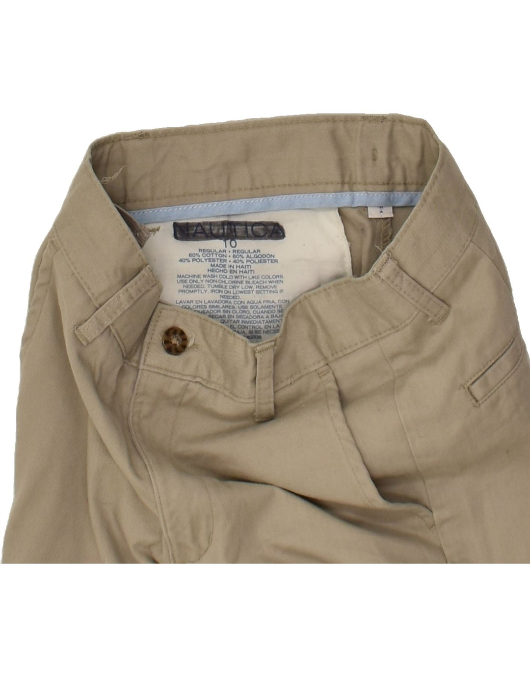 NAUTICA Boys Chino Shorts 9-10 Years W24 Beige Cotton | Vintage Nautica | Thrift | Second-Hand Nautica | Used Clothing | Messina Hembry 
