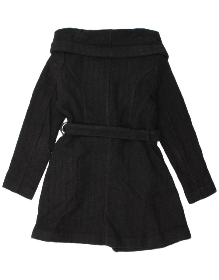 Oasis Womens Longline Cardigan Sweater UK 12 Medium Black Wool