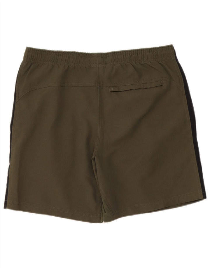 Nike Mens Dri Fit Sport Shorts Small  Khaki Colourblock Polyester