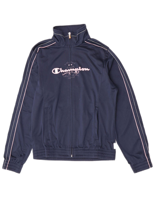 Champion Veste de Survêtement Graphique Fille 13-14 Ans XL Bleu Marine