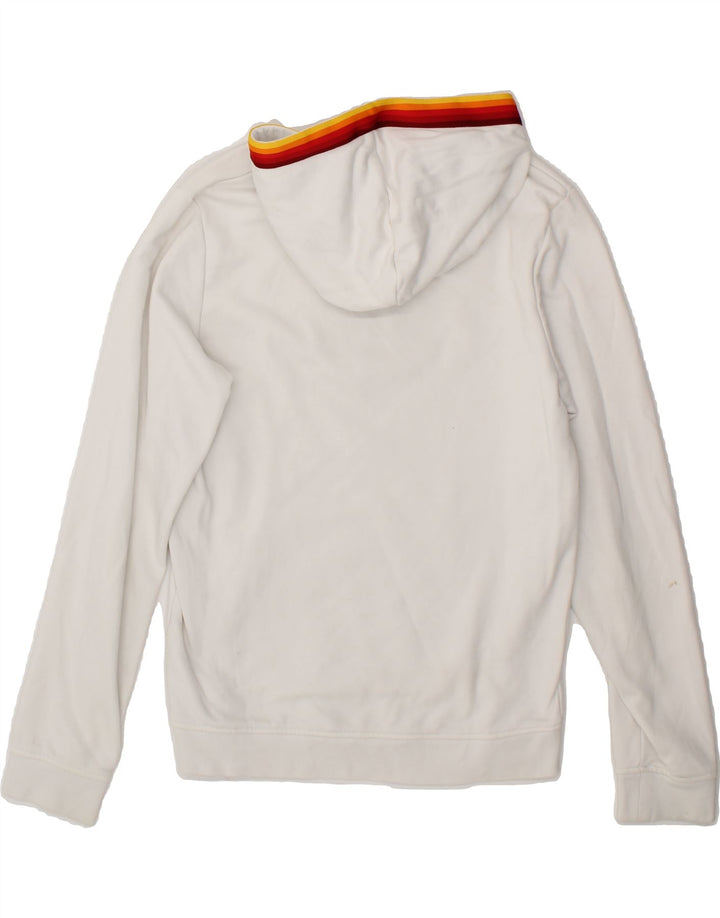 ELLESSE Girls Graphic Hoodie Jumper 11-12 Years White Cotton Vintage Ellesse and Second-Hand Ellesse from Messina Hembry 