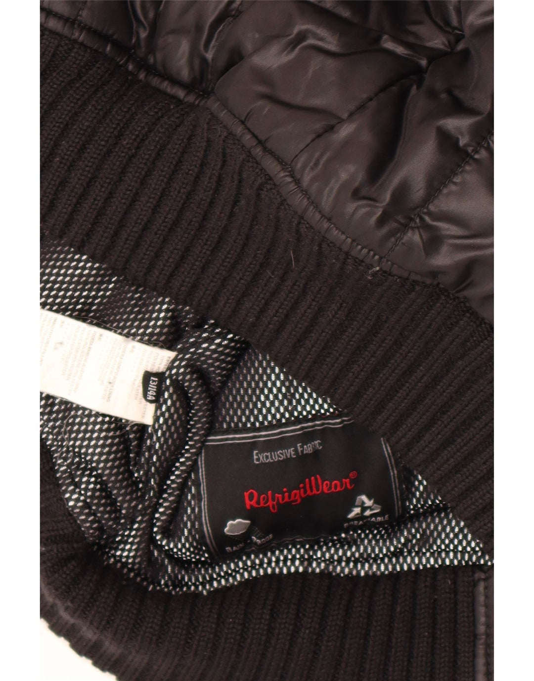Refrigiwear Boys Hætte Bomber Polstret Jakke 13-14 år Sort Polyester