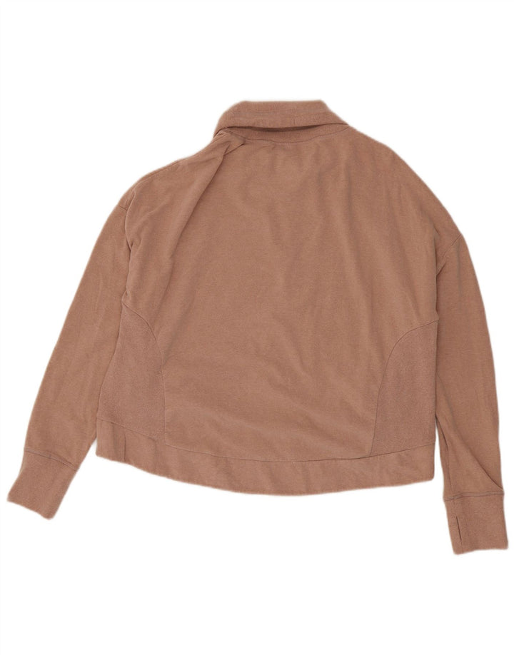 Sweaty Betty Womens Oversized Roll Neck Sweatshirt Jumper UK 14 Medium Pink