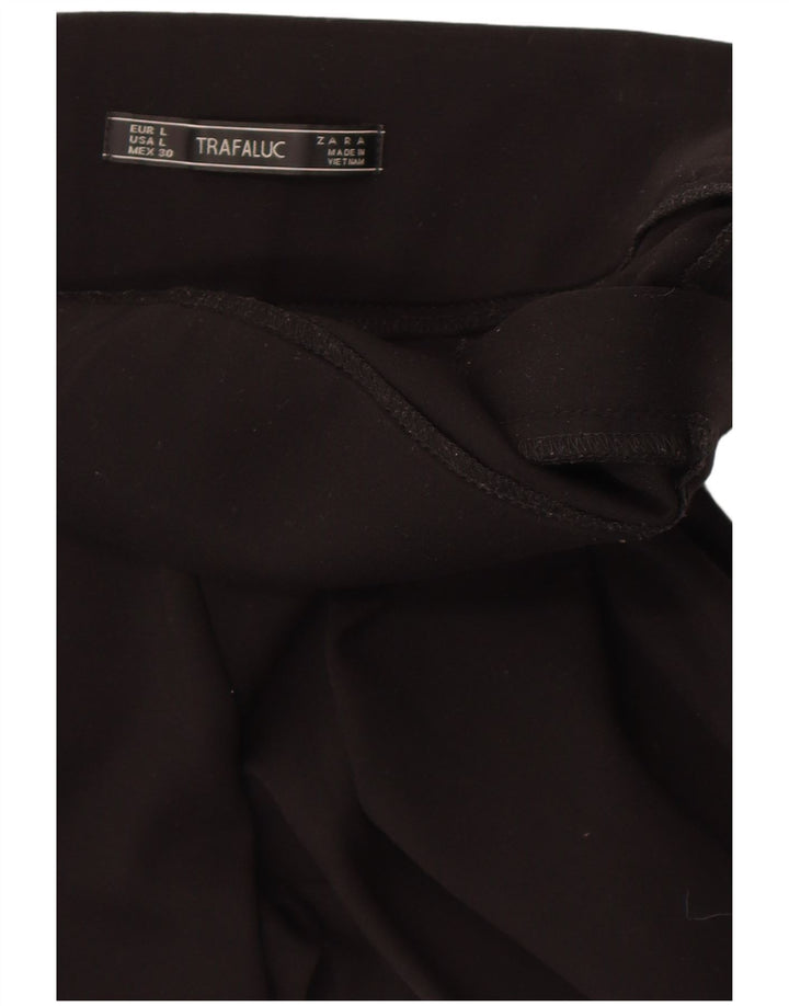 Zara Womens Trafaluc Leggings UK 14 Large  Black